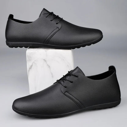 Daily casual men's leather shoes driving shoes new four-season general Doudou men's shoes outdoor lazy one-pedal men
