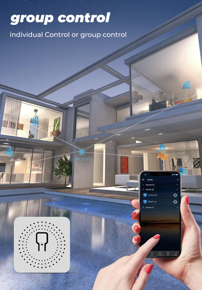 Tuya Smart Home ZigBee WiFi Smart Switch with Power Monitor 16A Mini Breaker Voice Control for Homekit Siri Alexa Google Alice