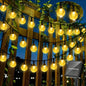 Waterproof Solar Crystal Ball String Lights 20/30/50/100 LEDs 8 Modes for Outdoor Garden Wedding Christmas Party Decoration