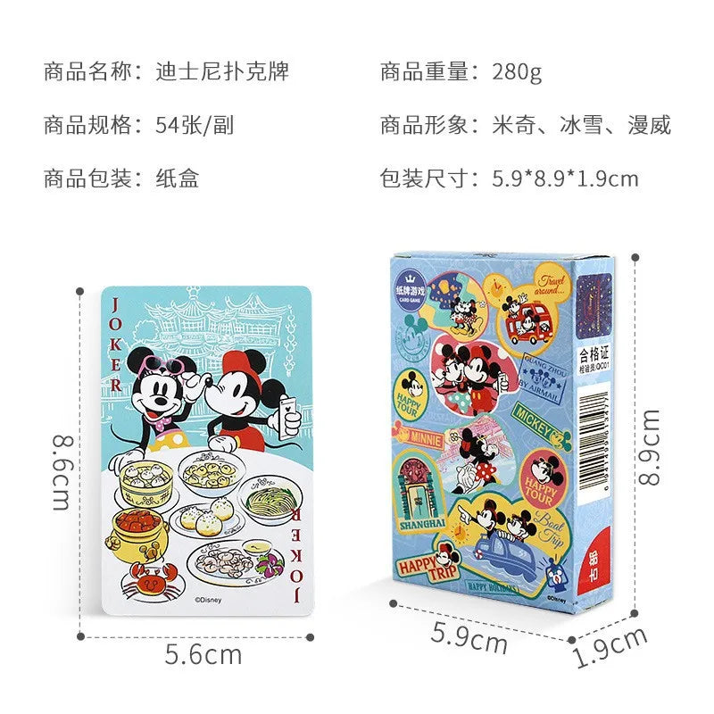 Disney Mickey Frozen Stitch Poker Lots-o'-Huggin' Bear Playing Cards Playing Cards Poker Indoor Family Entertainment Board Games