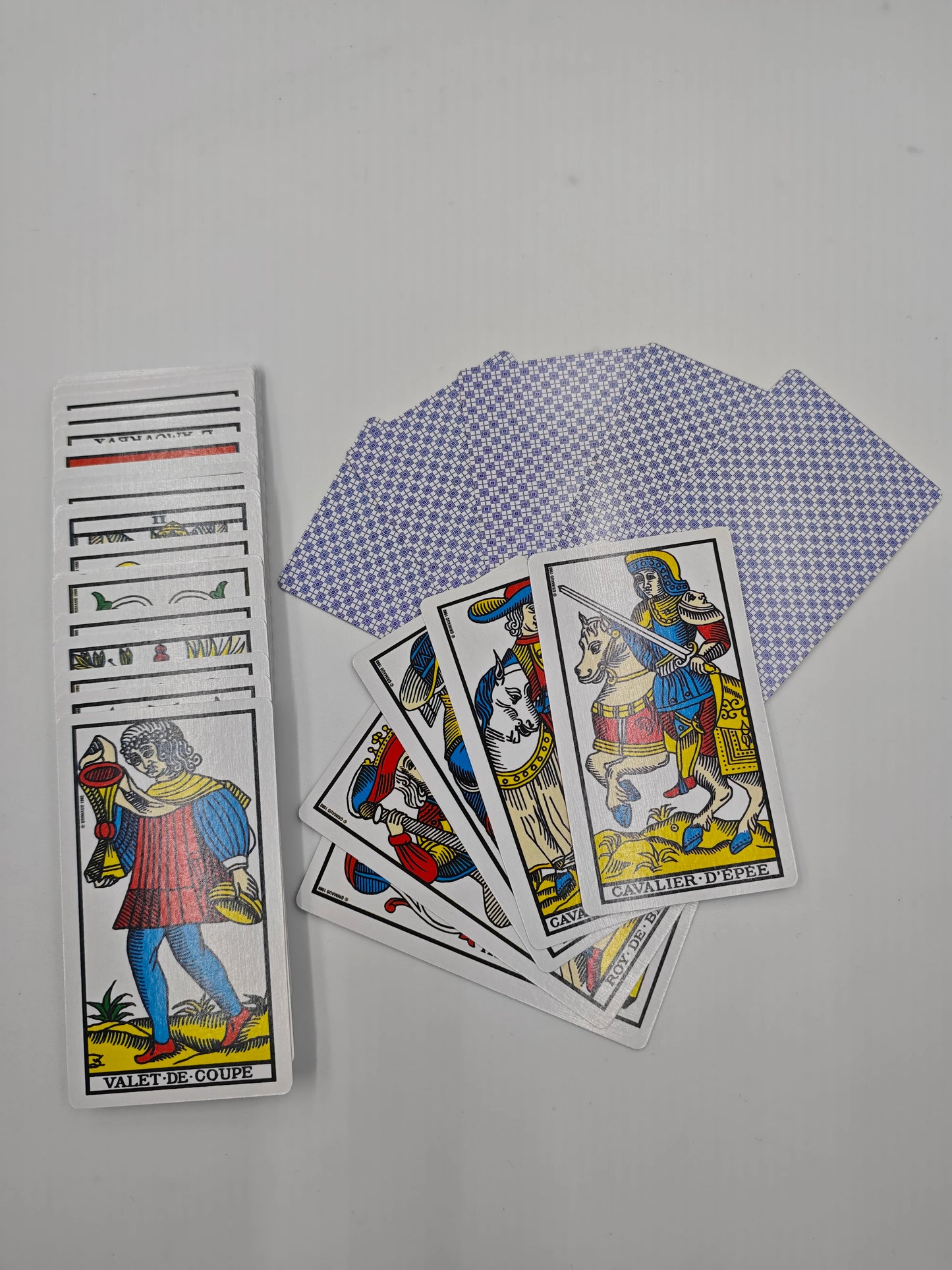 French Ver. Marseille Tarot 78 Cards Full Set Original Vintage Marseille Tarot Deck With Guidebook Divination Game Cards