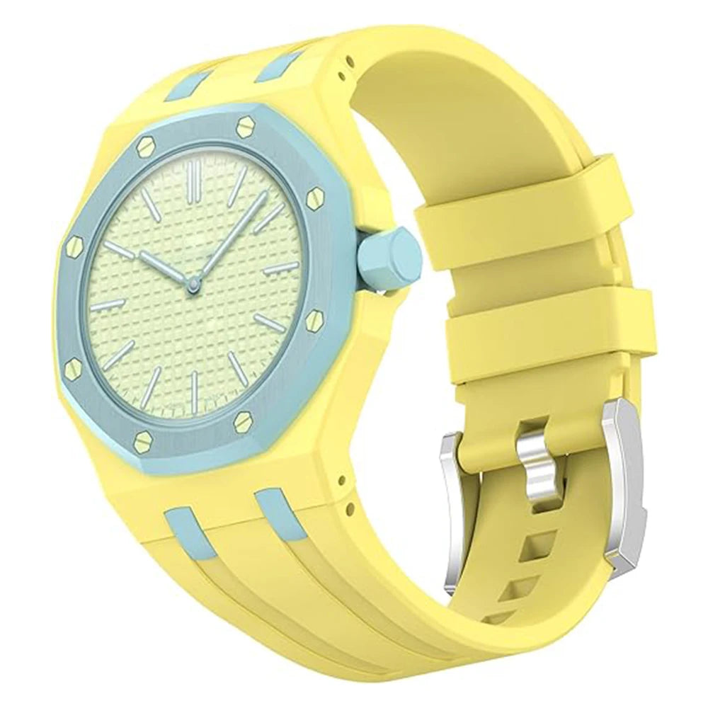 PC Case+Silicone Strap for Swatch X AP Royal Pop Pocket Watch Changer To Wristwatch Integrated Modification Accessories