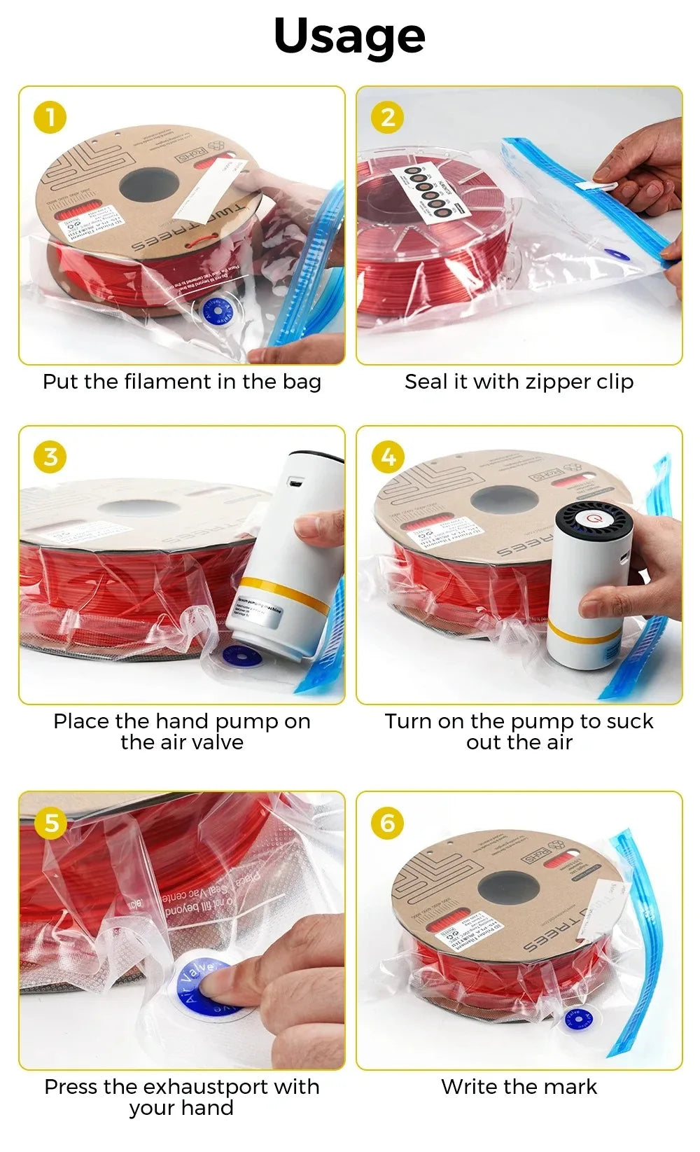 LEMEENQ USB Rechargeable Electric Air Pump for Vacuum Sealed Food Bag Household Food Vacuum Compression Bag Reusable Storage Bag