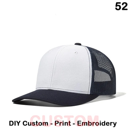 Fedoryn Custom Embroidery Baseball Cap for Men and Women DIY Design Mesh Cap LOGO Print Hat Quality Truck Hat Wholesale Unisex