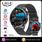 LIGE Micro Physical Examination ECG Smart Watch Men Bluetooth Call Heart Rate Blood Pressure Oxygen Health Smartwatch 2025 New