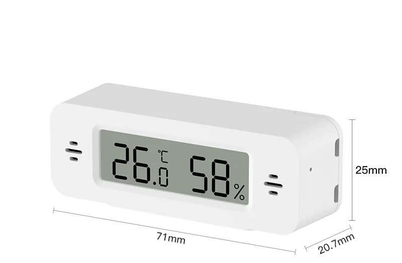 Tuya Zigbee 3.0 Temperature Humidity Sensor Mini Thermometer APP Remote Control WorkWith Yandex ZHA Zigbee2MQTT SmartLife Alexa