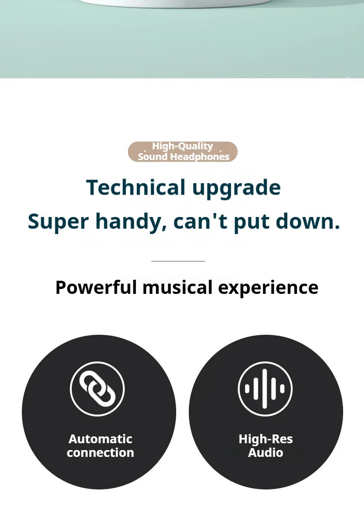 A80 Newest AI Translation Headphones Wireless Bluetooth 6.0 Earbuds 164 Languages Real-Time Translator Noise Cancelling
