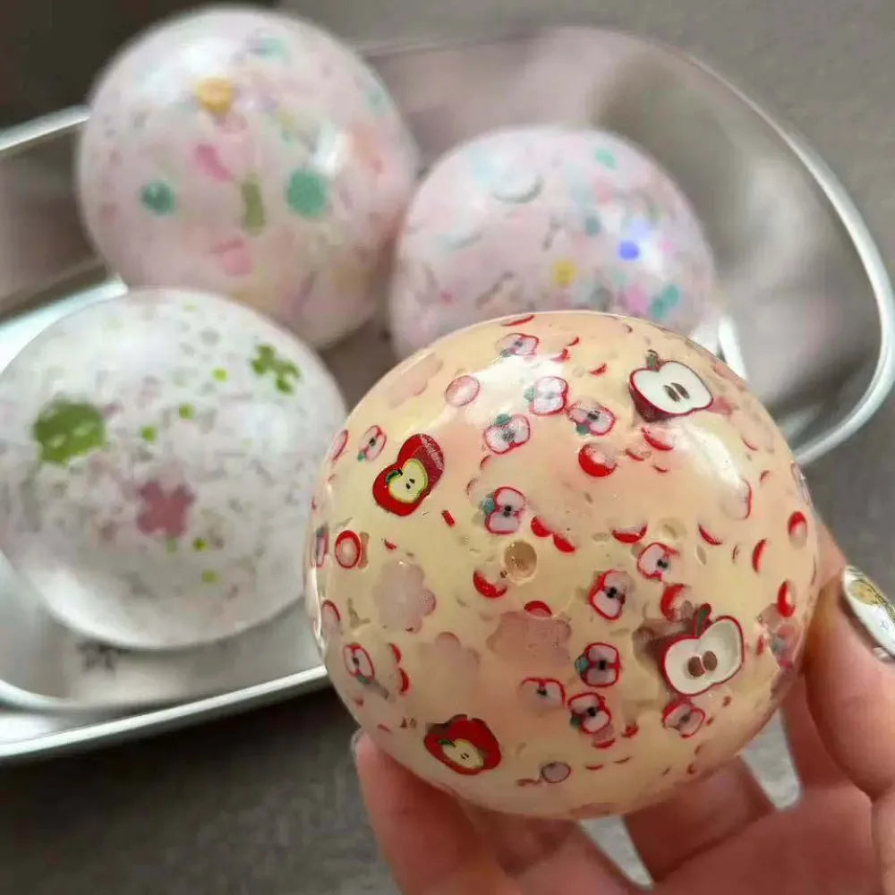 Satisfying Sound Crunchy Squishy Toys Non-bounce Shapable Building Blocks Squeeze Pinch Handmade Sensory Fidget Ball