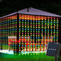 Outdoor String Lights Solar Curtain String Lights LED Lights LED 8 Modes  Wedding Garden Bedroom Outdoor Indoor Wall Decoration