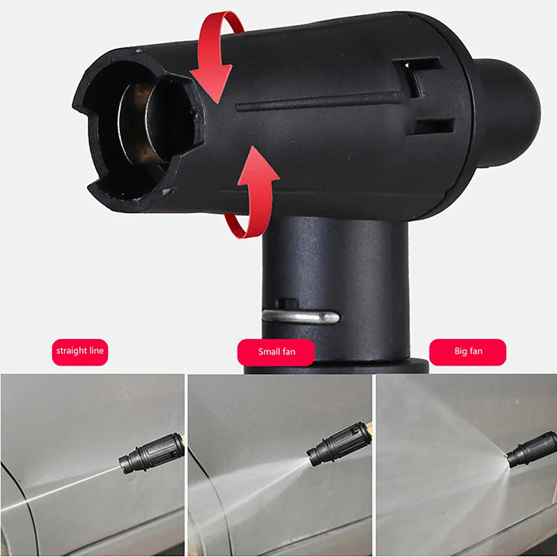 360 Degree Rotating Nozzle High Pressure Water Gun for Car Wash Adjustable Fan Or Straight Water Jet Spray