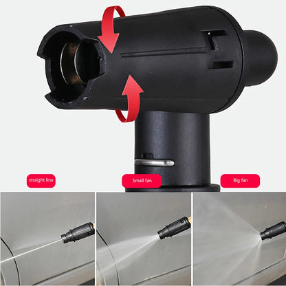 360 Degree Rotating Nozzle High Pressure Water Gun for Car Wash Adjustable Fan Or Straight Water Jet Spray