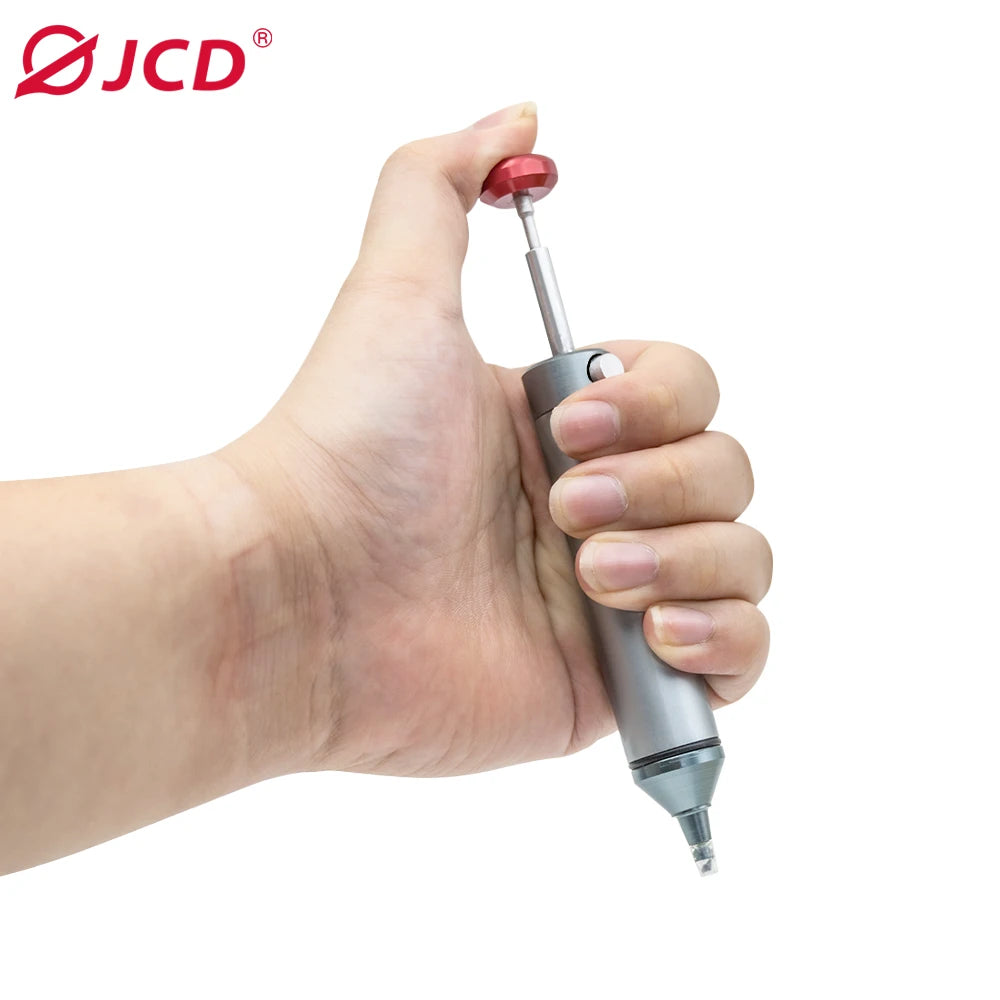 JCD New Aluminum Powerful Desoldering Pump Suction Tin Gun Soldering Sucker Pen Removal Vacuum Solder Iron Welding Repair Tool