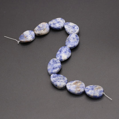 Natural Blue Turquoise Beads Faceted Natural Rose Quartzs Loose Spacer Beaded for Women DIY Jewerly Necklace Bracelet 19x14mm