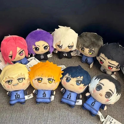 10cm New Blue Lock Plush Pendant KeyChain Yoichi Isagi Nagi Seishiro Mikage Reo Rin Itoshi Itoshi Sae Doll Toy Gift