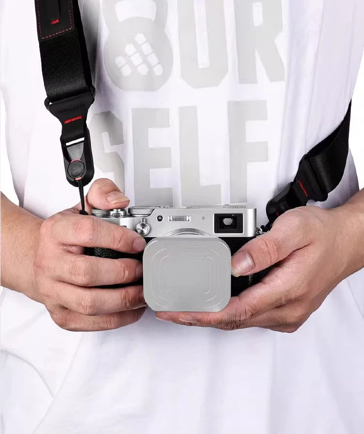 Square X100VI Shading Hood Compatible With Fujifilm X70 X100S X100T X100 X100F X100V Lens Filter Adapter Ring Metal Mount