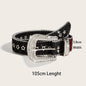 Gothic Black Silver Metal Buckle Rhinestone Belt Luxury Desiner Four Seasons Y2K Womens Jeans Belt Plus Size Men's Waistband