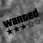 Wanted Star Vinyl Decal - Waterproof Motorcycle Car Scooter Sticker for Fuel Tank Side Panel DIY Decoration