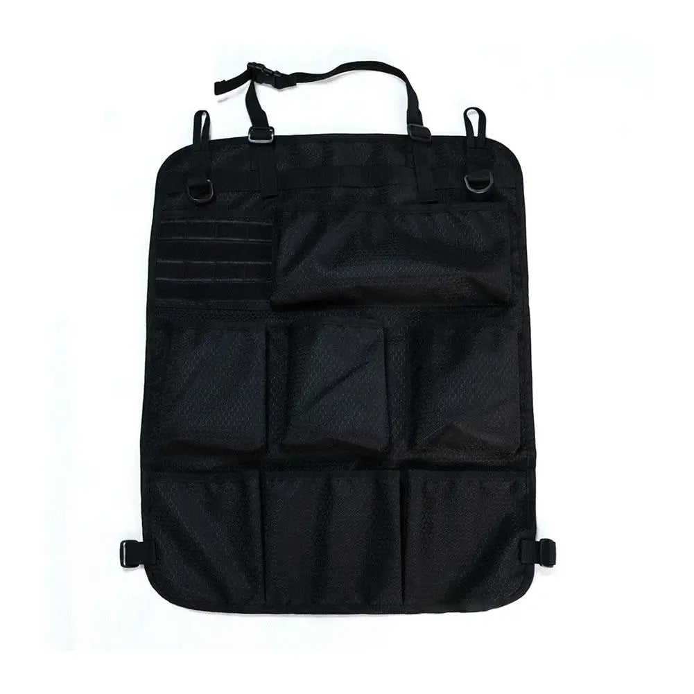 Universal Vehicle Seat Back Organizer Military Style Camo Storage Bag with 7 Pockets Tactical Auto Organizer for Car Truck SUV