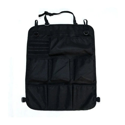 Universal Vehicle Seat Back Organizer Military Style Camo Storage Bag with 7 Pockets Tactical Auto Organizer for Car Truck SUV