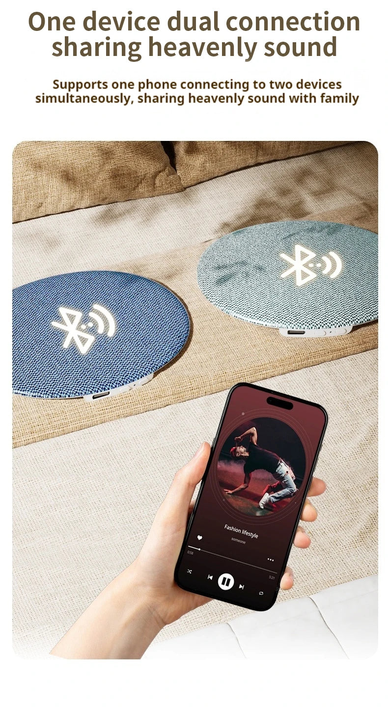 Bluetooth 6.0 Pillow Speaker for Sleeping, Wireless MP3 Music Player for Sleeping Ultra-Thin Under Pillow Sound Machine