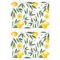 2 Sheets Mural Wall Decor Decals Walls Room Sticker Cabinet Kid Home Lemon Bedroom Fruit Minimalist Stickers For Children'S Room