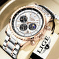 Relogio Masculino LIGE New Men Watch With Full Steel Waterproof Luminous Quartz Watch For Men Fashion Military Date Chronograph