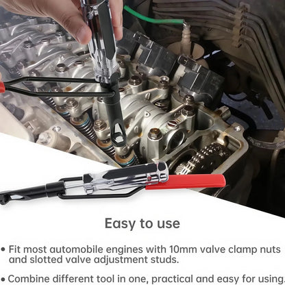 10mm Valve Adjustment Tool Jam Nut，Valve Lapping Guiding Removal Tool Compatible with Honda/Toyota/Japanese Auto Vehicle Engines