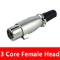 5/20Pcs Japan Style 3/4/5 Pin XLR Male XLR Female Converter  XLR Microphone Audio Cable Metal Cannon Plug Connector Amplifier