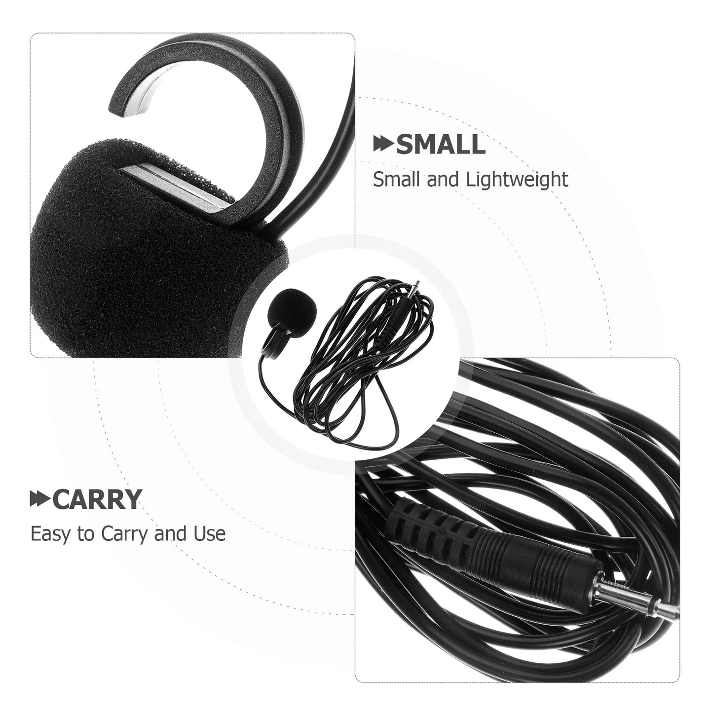 Universal Connector Pickup Microphone Flute Mic Clip Lapel Microphone Portable Audio Video Consumer Electronics