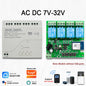 4CH Wifi Relay Smart Wireless Switch Module 4 Channel 7-32V 85-250V 220V 110V 2200W RF433 4 Way Receiver Works with Tuya Alexa