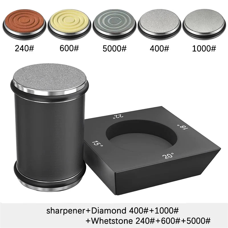 Niiruo 4 Angles Rolling Knife Sharpener Kit For Straight Edge Roller Knife Sharpening With Industry Diamonds Whetstone Knife Set
