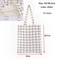 Canvas Cotton bag grocery handbag Foldable Fabric tote bag portable Storage organizer Shopping bag for woman Cloth organizer bag