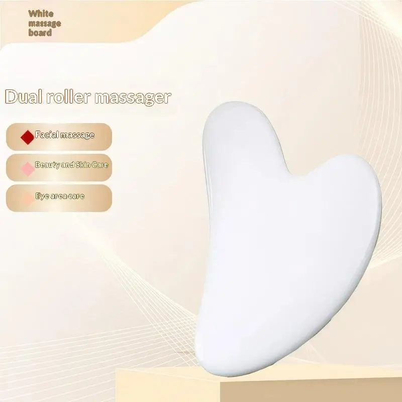 Q Natural Ox Horn Gua Sha Massage Tool Set Skin Lifting Effect Smooth Edges For Daily Skincare Whole Body Massage