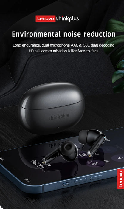 Oryginalne słuchawki Lenovo XT88 TWS bezprzewodowe Bluetooth 5.3 podwójny mikrofon Stereo redukcja szumów bas HIFI sterowanie dotykowe douszne