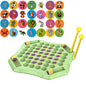Kids Memory Game Board Chess 54 Cards Animal Fruit Flip Chess Educational Logical Thinking Learning Toy for 2-4 Players