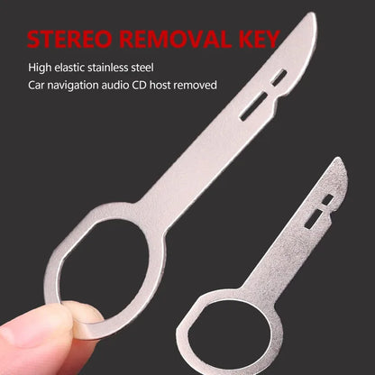 4Pcs Car Radio Removal Tool Stereo Extractor Key Release Pin Head Unit Audio Install Tool For VW Audi Ford Mercedes Benz Skoda