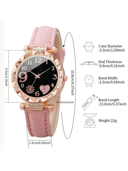 2-piece Women's Watch Fashion Watch Women's Versatile High end Women's Watch Women's Watch Set
