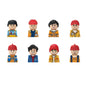 City Career 3D Building Block Dolls Toys Cartoon Character Models Mini Action Figures Educational Toys Children's Gifts