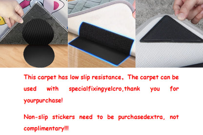 VIKAMA Modern Cigarette Shaped Floor Mat Living Room Bedroom Resting Area Soft and Machine Washable Home Decoration