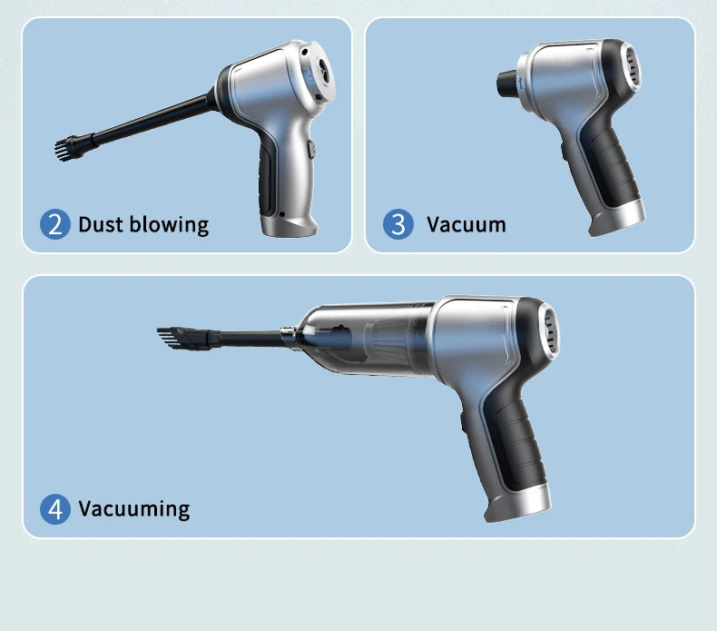 Car Wireless Vacuum Cleaner Strong Suction Handheld  Wet Dry Auto Vacuum Home & Car Dual Use Mini Vacuum Cleaner Home Appliance