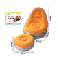Portable Inflatable Lazy Sofa with Footstool, Hot-Selling Outdoor Camping Lounger, Waterproof Wear-Resistant Air Mattress for Na