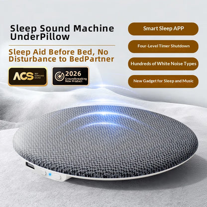 Bluetooth 6.0 Pillow Speaker for Sleeping, Wireless MP3 Music Player for Sleeping Ultra-Thin Under Pillow Sound Machine