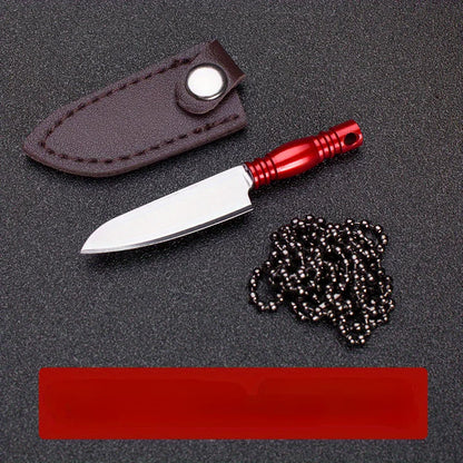 EDC Mini Knife Sharp Mini Kitchen Knife Gift Carry Pocket Knives Unboxing Tool Portable Paper Cutting EDC Fixed Keychain Knife