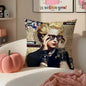 Iconic Pop American Singer M-Madonna Cushion Cover Pillowcase Short Plush Invisible zipper Room Sofa Cushion Cover