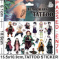 Anime Demon Birthday Theme Gifts Bags Keychain tattoo sticker Demon Slayer Candy Bags Packaging Giveaway Party Favors Gifts Supp
