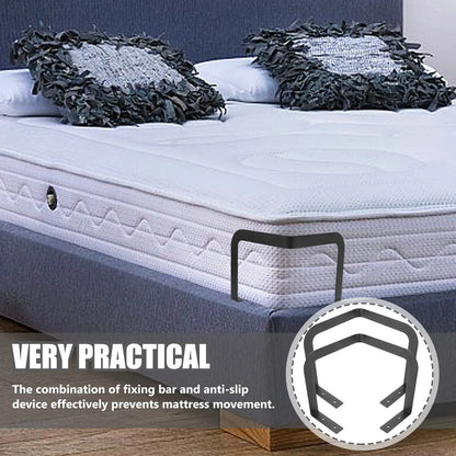 1Set Mattress Retainer Bar Metal Bed Frame Mattress Holder Non-Slip Stopper Anti Slide Stopper Bedding Accessories