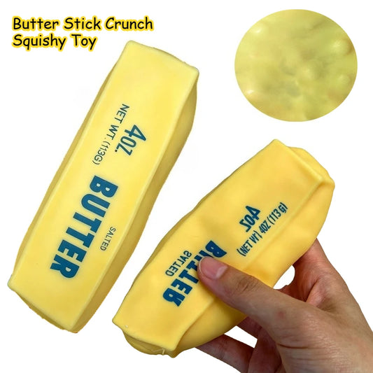 Butter Stick Crunch Squishy Fidget Toys Building Block Filling No Rebound Squeeze Toy Adults Sensory Stress Relief Fidget Toys