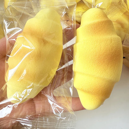 Simulation Croissant Bread Toast Squishy Fidget Slow Rebound Super Soft Cake Squeezing Office Stress Relief Relax Ornament