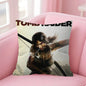 Lara Croft Tomb Raider game Double-sided Printed pillow cover Short plush Suitable living room bedrooms sofa throw cushion cover