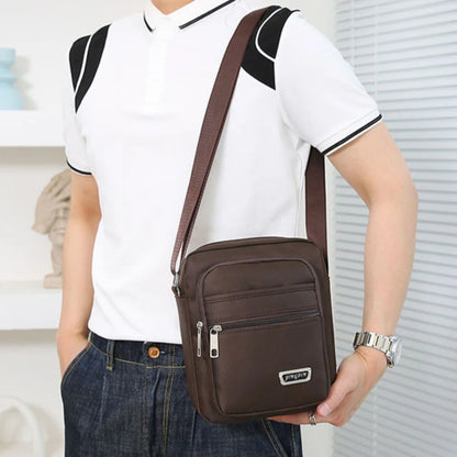 Waterproof Men Crossbody Bags Male Nylon Shoulder Bags Boy Messenger Bag Man Handbags For Travel Casual Large Satchel Grey Bags